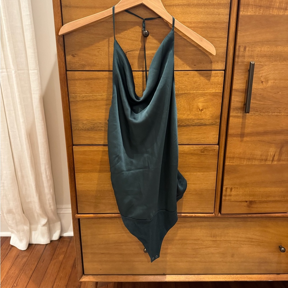 cowl neck body suit